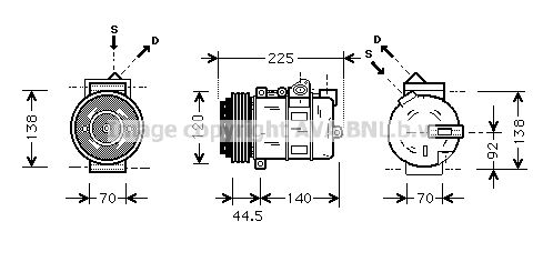 AVA QUALITY COOLING Kompresors, Gaisa kond. sistēma MSAK369